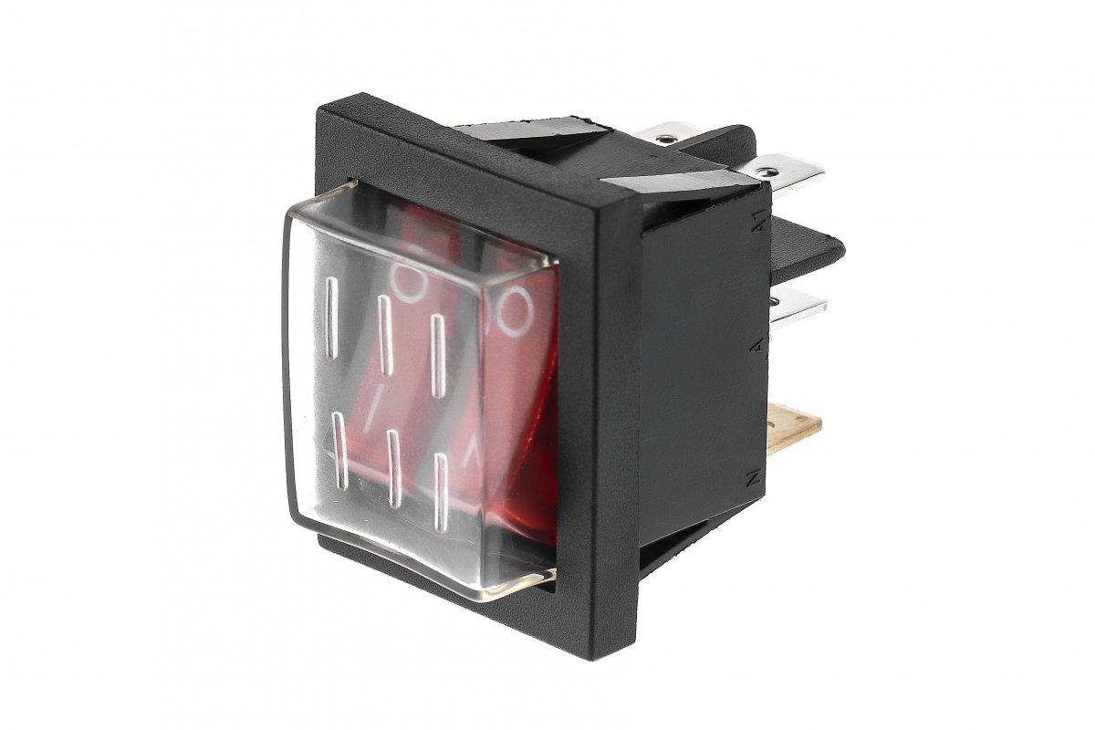 e80e875358bf2bdd0ed013a2c915ce71 Кнопка перемикач потужності Thermex із захисним кожухом 2-х кнопковий - Зображення 1