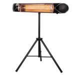 Обогреватель инфракрасный Ardesto IH-2000-CBN2B + ножка IH-TS-01, 2000 Вт, карбоновый