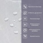 Самоклеюча стінова PET плитка у рулоні 600х3000х2мм SW-00002431 - Зображення 4