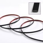 D-образний молдінг 3м х 8мм х 4мм Чорний (D) SW-00001553 - Зображення 2