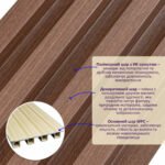 Рейка декоративна WPC стінова 3000х165х23мм Капучино SW-00001538 - Зображення 2