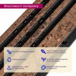 Рейка декоративна PS 2900х118х11мм Коричневий із золотими вкрапленнями SW-00002140- - Зображення 4