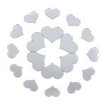 Дзеркальний декор акриловий самоклеючий срібло, 18шт (D) SW-00002524