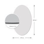 Дзеркало акрилове самоклеюче 270х420х2мм SW-00000748 - Зображення 3