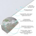 Самоклеюча вініловая плитка в рулоні 600х3000х2мм Білий льон Мат SW-00002041 - Зображення 2