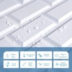 Декоративна ПВХ панель 960х480х4мм Біла клінкерна цегла SW-00001431 - Зображення 4