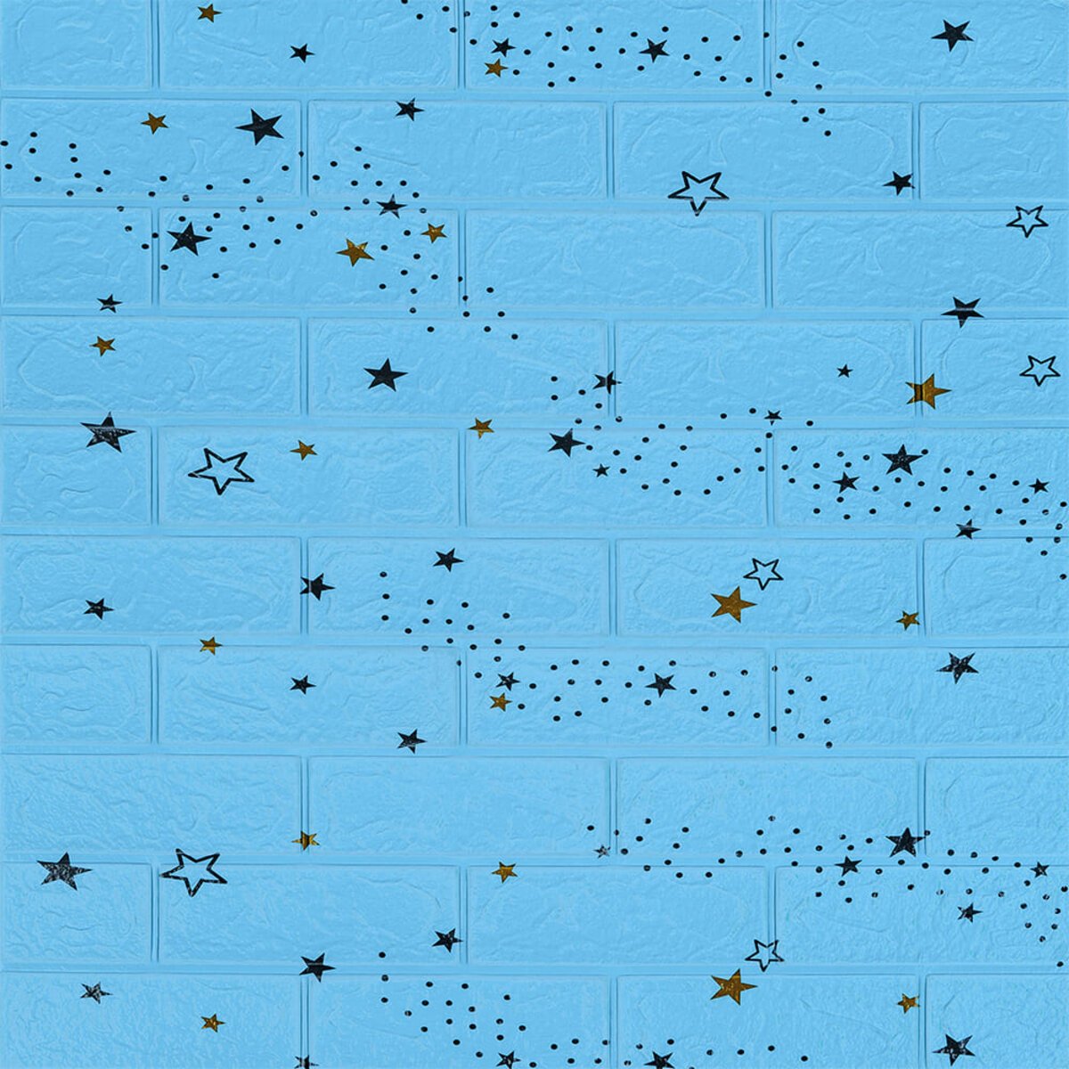 0612345c2a-1_resize_1200x1200 Самоклеюча 3D панель 700х770х3мм Блакитні зірки (321) SW-00001342 - Зображення 1