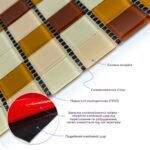 Мозаїка з декоративного скла 298х298х4,5мм Коричнева SW-00002363 - Зображення 2