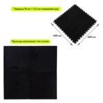 Підлога-пазл плюшевий ЧОРНИЙ 60*60*1cm (D) SW-00002079 - Зображення 2