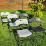 Складний стілець 46х52х79см Білий SW-00001609 - Зображення 6