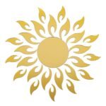 Дзеркальний декор акриловий самоклеючий золото, 27шт (D) SW-00002503