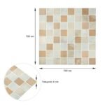 Панель стінова 3D 700х700х4мм Мозаїка бежева SW-00002011 - Зображення 3