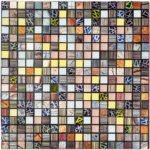 Самоклеюча алюмінієва плитка 300х300х3мм Кольоровий квадратик SW-00001925