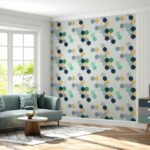 Панель стінова 3D 700х700х4мм Мозаїка синьо-жовта SW-00002016 - Зображення 5