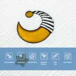 Панель стінова 3D 700х700х4мм Зірки та місяць на білому фоні SW-00001970 - Зображення 4