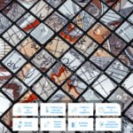 Самоклеюча алюмінієва плитка 300х300х3мм Сірий квадратик SW-00001926 - Зображення 4