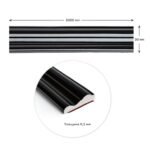 Молдинг 5000х30х9,5 мм Чорний SW-00002676 - Зображення 2