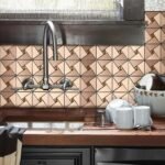 Самоклеюча алюмінієва плитка 300х300х3мм Мідна зі стразами SW-00001416 (D) - Зображення 6