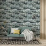 Самоклеюча 3D панель 700x700x5мм Клінкер синій (413) SW-00000768 - Зображення 5