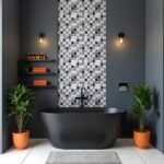 Декоративна ПВХ панель 960х480х4мм Чорно-біла мозаїка SW-00001432 - Зображення 7