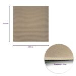 Самоклеюча плитка під ковролін бежева 600х600х4,5мм SW-00001290 - Зображення 3