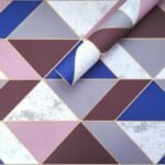 Самоклеюча плівка 0,45х10м х 0,07мм Рожеві трикутники SW-00001225