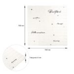 Панель стінова 3D 700х700х4мм Напис із сріблом SW-00001980 - Зображення 3