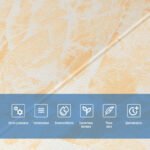 Самоклеюча 3D панель 700х700х4мм Персиковий мармур SW-00001343 - Зображення 4