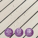 Покриття вінілове самоклеюче 3D рейки 600х600х2,8мм Дуб перлинний пісок SW-00002200 - Зображення 4