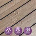 Покриття вінілове самоклеюче 3D рейки Тік Горіховий 600х2900х3мм SW-00002906 - Зображення 4