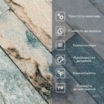 Самоклеючі шпалери 2800х500х1,5мм Бірюзова катеринославська цегла (D) SW-00001943 - Зображення 4