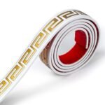 Молдинг 3000х50х6 мм Білий із золотом SW-00002688