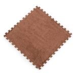 Підлога-пазл плюшевий 60х60х1см Коричневий (D) SW-00002083