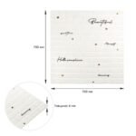 Панель стінова 3D 700х700х4мм Напис із золотом SW-00001979 - Зображення 3