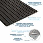 Панель-рейка в рулоні 2900х350х6мм Чорний SW-00002070 - Зображення 2