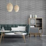 Самоклеюча 3D панель 3080x700x5мм Кладка Срібло SW-00001760 - Зображення 6