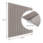 Покриття вінілове самоклеюче 3D рейки 600х600х2,8мм Дуб мокко SW-00002201 - Зображення 3