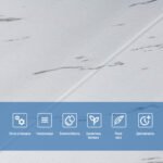 Самоклеюча 3D панель 700х700х4мм Біла мармурова плитка (364) SW-00001142 - Зображення 4