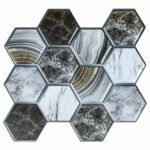 Декоративна ПВХ плитка на самоклейці 275х285х4мм Соти, ціна за 1 шт. (СПП-500) SW-00000524