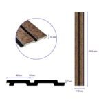 Рейка декоративна PS 2900х118х12мм Шоколадний мармур SW-00001754 - Зображення 3