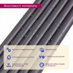 Рейка декоративна WPC кругла стінова 3000х152х15мм Графіт SW-00001873 - Зображення 4