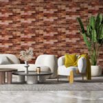 Самоклеюча 3D панель 19600x700x3мм Коричнева Катеринославська Цегла SW-00001469 - Зображення 7