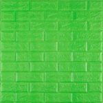 3D панель самоклеюча 700х770х5мм цегла Зелений (013-5) SW-00000149