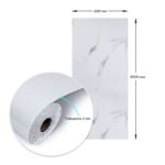 Самоклеюча вінілова плитка в рулоні 600х3000х2мм Білий повітряний мармур Глянсова SW-00001287 - Зображення 3