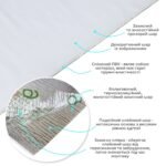 Самоклеюча вініловая плитка в рулоні 600х3000х2мм Біле полотно Мат SW-00002032 - Зображення 2