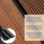 Рейка декоративна PS 2900х118х12мм Теплий каштан SW-00001753 - Зображення 2