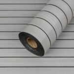 Покриття вінілове самоклеюче 3D рейки Білий Шпон 600х2900х3мм SW-00002904