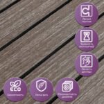 Покриття вінілове самоклеюче 3D рейки Металевий попіл 600х2900х3мм SW-00002903 - Зображення 5