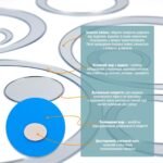 Дзеркальний декор акриловий самоклеючий срібло, 24шт (D) SW-00002523 - Зображення 4