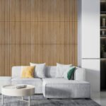 Покриття вінілове самоклеюче 3D рейки 600х600х2,8мм Світлий мигдаль SW-00002204 - Зображення 6